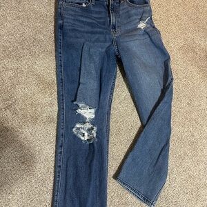 Hollister High Rise Straight Leg Jeans